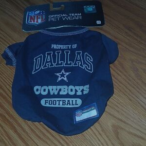 Dallas Cowboys official dog shirt jersey  Sz XS  Pet Length 6"-9" NWT